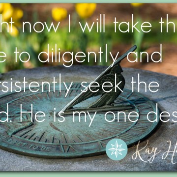 I will seek the Lord.
