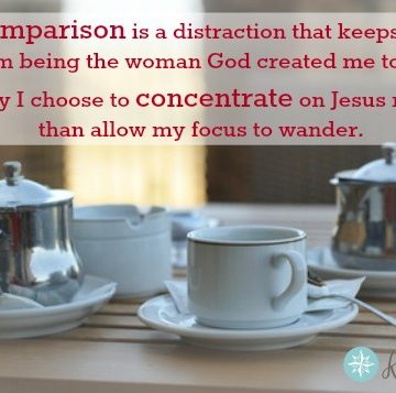 Don't Compare; Concentrate - graphic