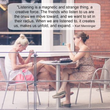 Friends Listening - Graphic