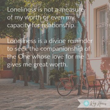 Loneliness - a Divine Reminder image